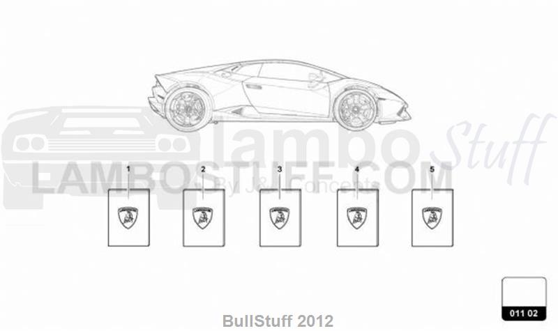 2017 Lamborghini HURACAN LP610-4 COUPE USA VEHICLE WALLET (011.02.00)